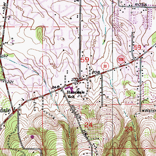 Topographic Map of Palace of Praise United Pentecostal Church, OR