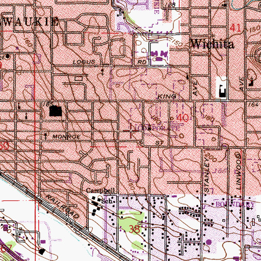 Topographic Map of Harvest Christian Center, OR
