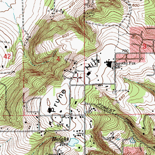 Topographic Map of Harvest Community Church, WA