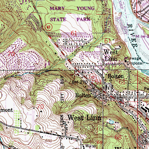 Topographic Map of Holy Spirit Association for the Unification of the World, OR