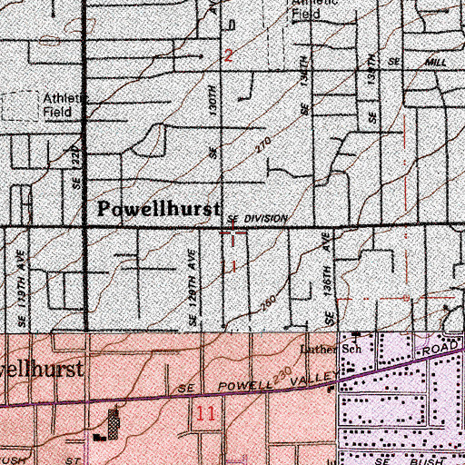 Topographic Map of Iglesia de Dios, OR