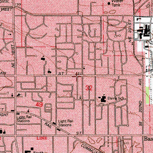 Topographic Map of Iglesia el Alfa y Omega, OR