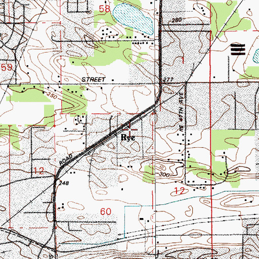 Topographic Map of Islamic Society of Southwestern Washington, WA