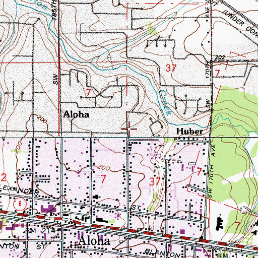 Topographic Map of Kingdom Hall of Jehovahs Witnesses, OR