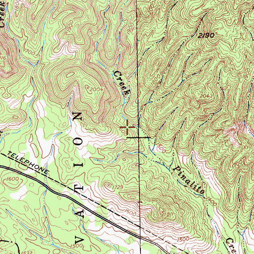 Topographic Map of Pinalito Creek, CA