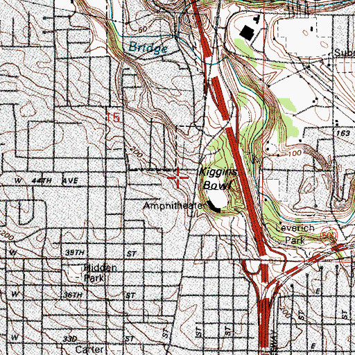 Topographic Map of Noahs Ark Preschool, WA