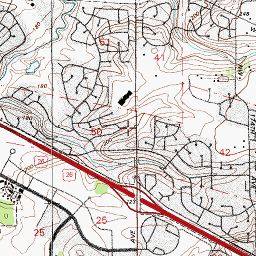 Topographic Map of Portland Westview Seminary, OR