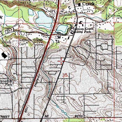 Topographic Map of Saint John Christian Care Preschool, WA