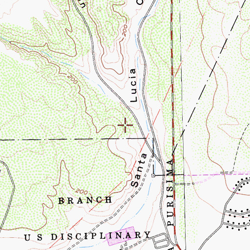 Topographic Map of Pine Canyon, CA