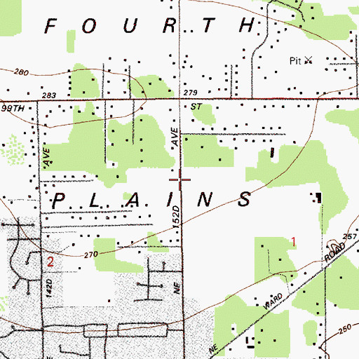 Topographic Map of York Elementary School, WA