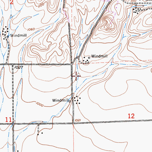 Topographic Map of Pine Canyon, CA
