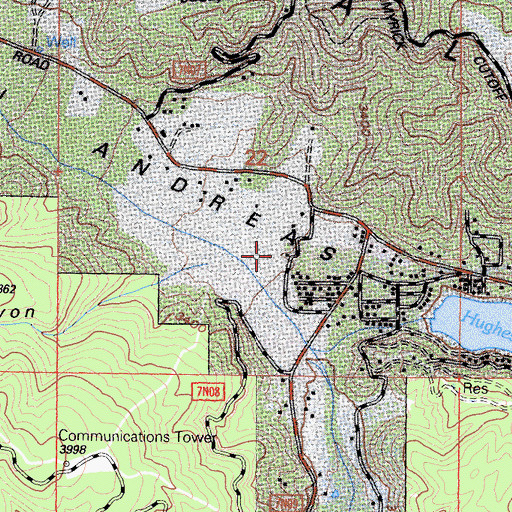 Topographic Map of Pine Canyon, CA