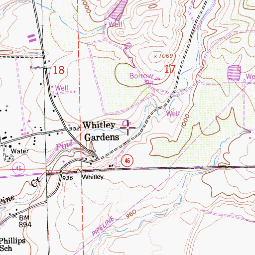 Topographic Map of Pine Canyon, CA