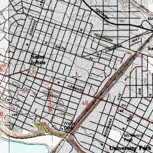 Topographic Map of Arts Communication and Technology School, OR