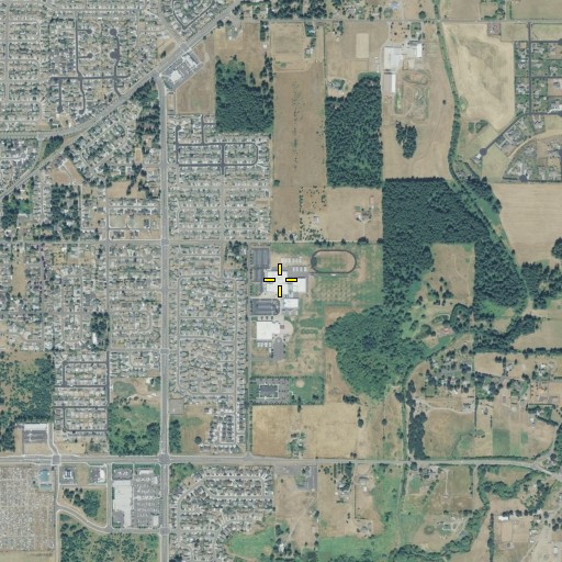 Aerial/Satellite Image of Frontier Middle School, WA