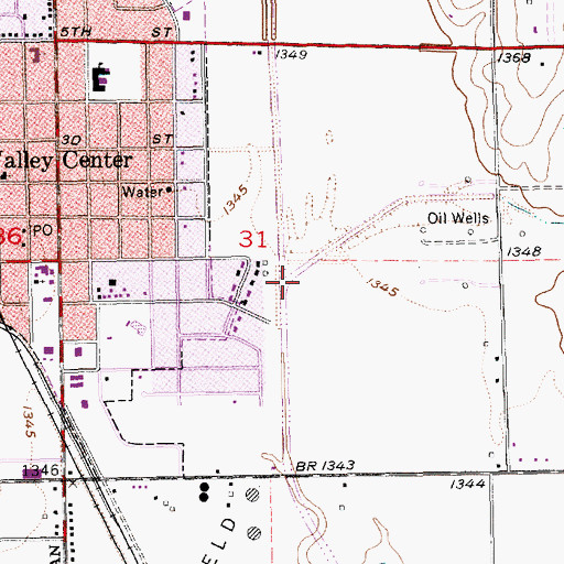 Topographic Map of Trails View Slough, KS