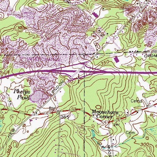 Topographic Map of Interchange 7, RI