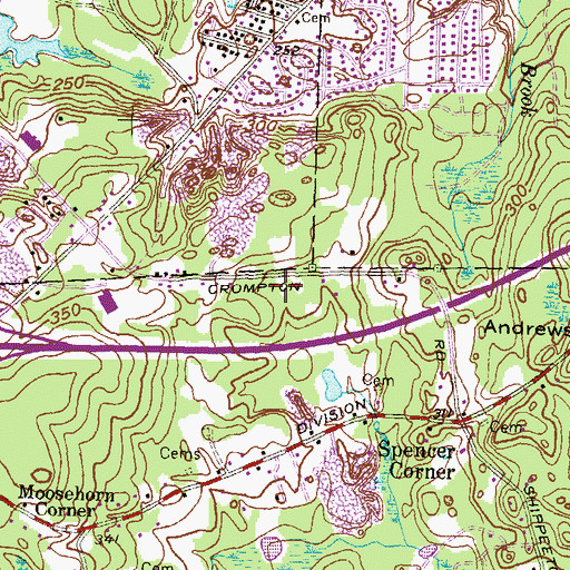 Topographic Map of A Step Up Day Care Center, RI