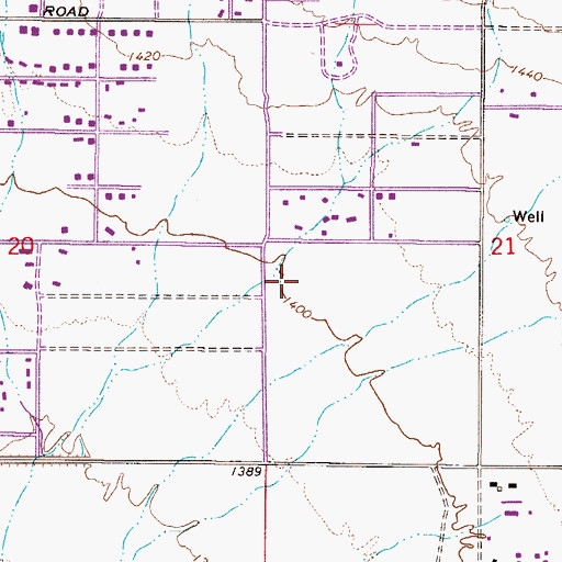 Topographic Map of Cactus Villa, AZ