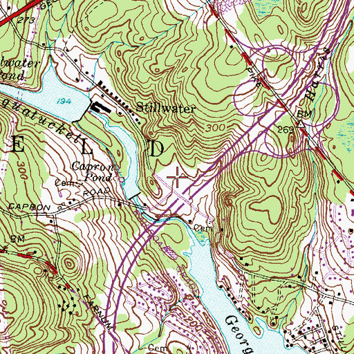 Topographic Map of Breezy Knoll Child Care Center, RI