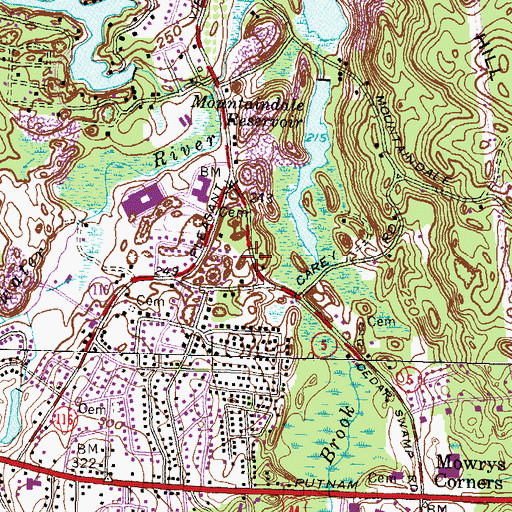 Topographic Map of Child Care Connection of Smithfield, RI