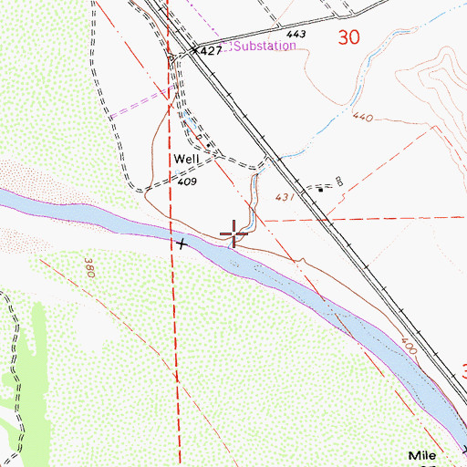 Topographic Map of Pine Valley, CA