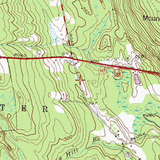 Topographic Map of Exeter Fire Department 2 Station 3, RI