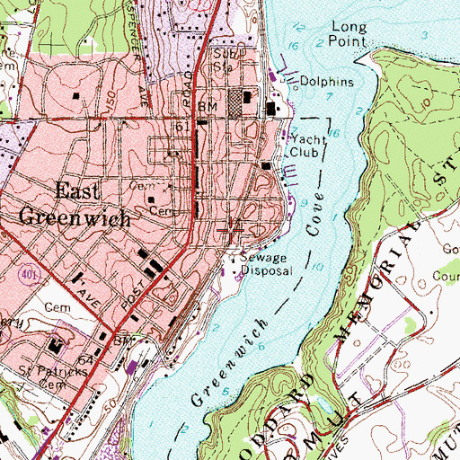 Topographic Map of London Bridge Child Care Center, RI