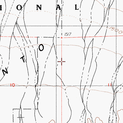 Topographic Map of Pinto Basin, CA