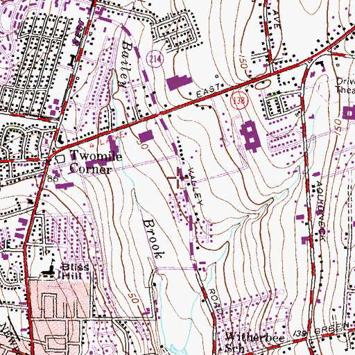 Topographic Map of Middletown Police Department, RI