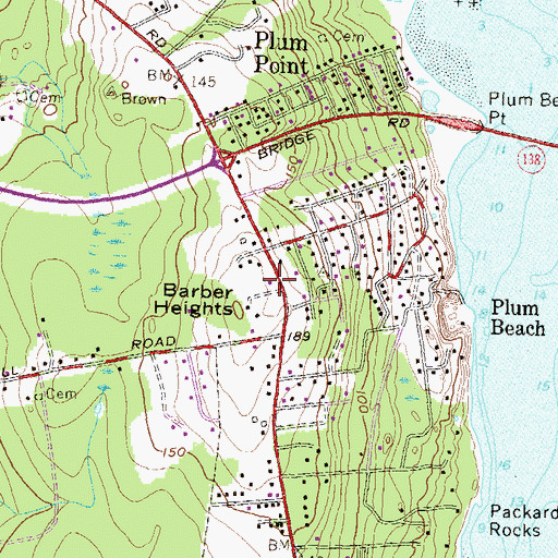 Topographic Map of North Kingstown Fire Department Station 2, RI