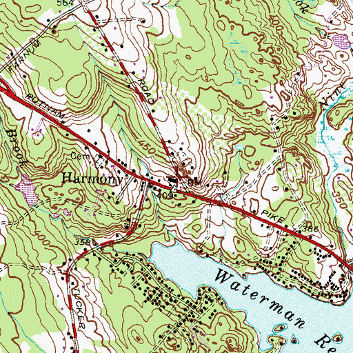 Topographic Map of Northwest Health Center, RI