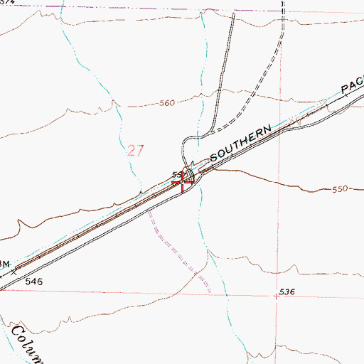 Topographic Map of Camel, AZ