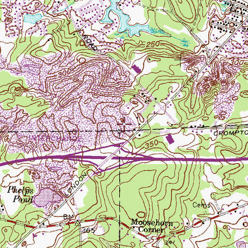 Topographic Map of Primary Colors Childrens Centre of New England, RI
