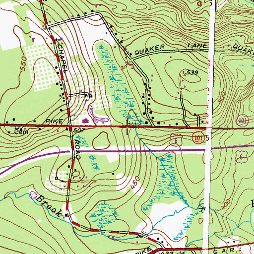 Topographic Map of Scituate Early Learning Center, RI