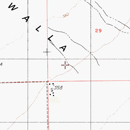 Topographic Map of Pinto Wash, CA