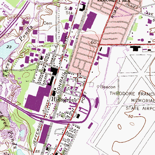 Topographic Map of Wonderkids Day Care Center, RI