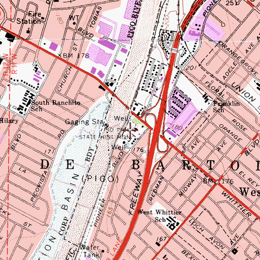 Topographic Map of Po Pico State Historic, CA