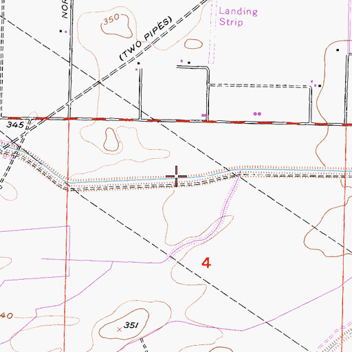 Topographic Map of Pioneer Canal, CA