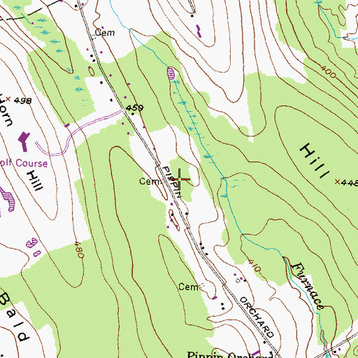 Topographic Map of Alpine Preschool, RI