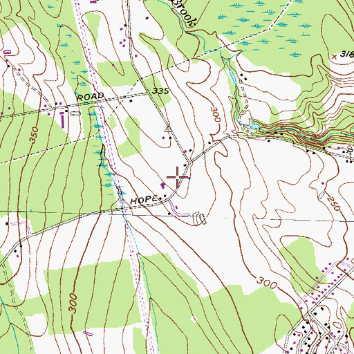 Topographic Map of Faith Nursery School, RI