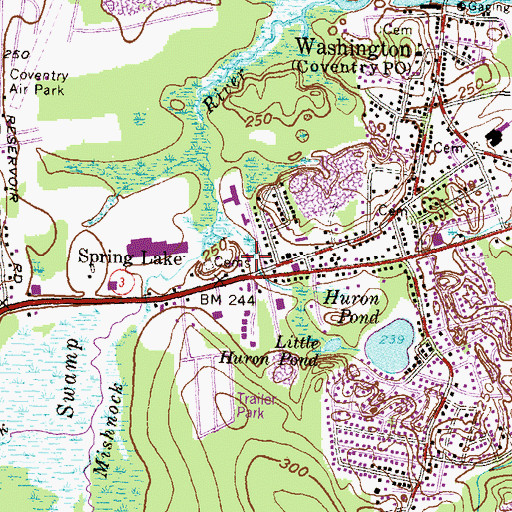Topographic Map of Father John Doyle School, RI