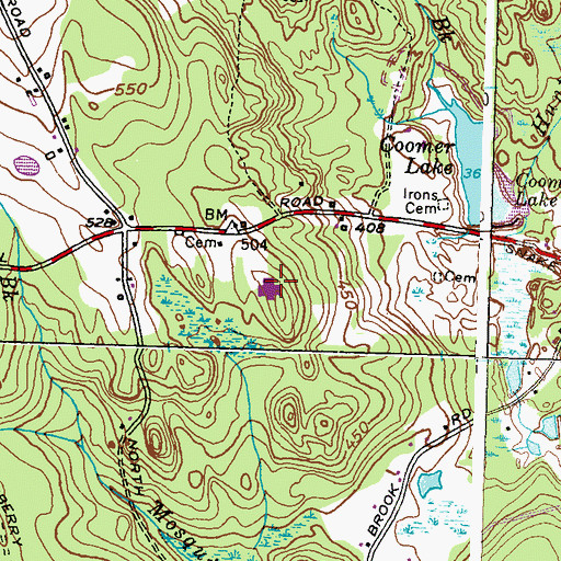Topographic Map of Fogarty Memorial School, RI