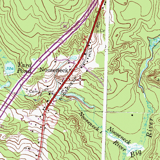 Topographic Map of Greenwich Village Nursery and Kindergarten, RI