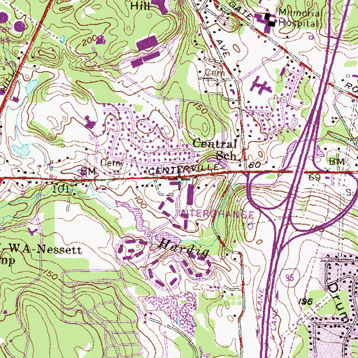 Topographic Map of Joyful Learning Child Academy, RI