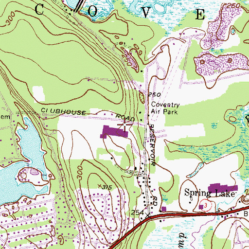 Topographic Map of Little Oaker Preschool, RI