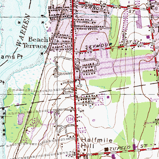 Topographic Map of Mary V Quirk School, RI