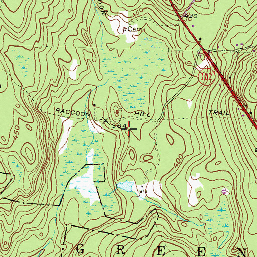 Topographic Map of Meadowbrood Waldorf School, RI