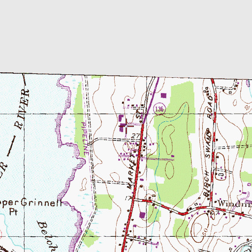 Topographic Map of Our Lady of Fatima High School, RI