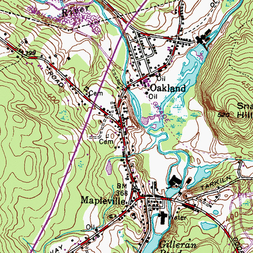 Topographic Map of Raggedy Ann and Andy Nursery School, RI
